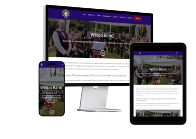 Wilton Brass Band Website & Hosting Case Study